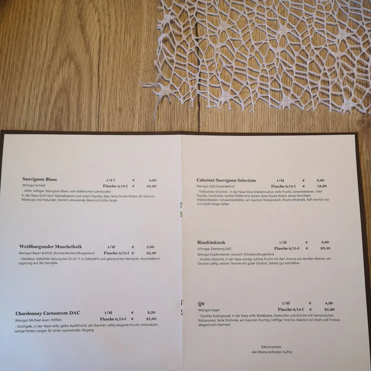 Speisekarte photo 2