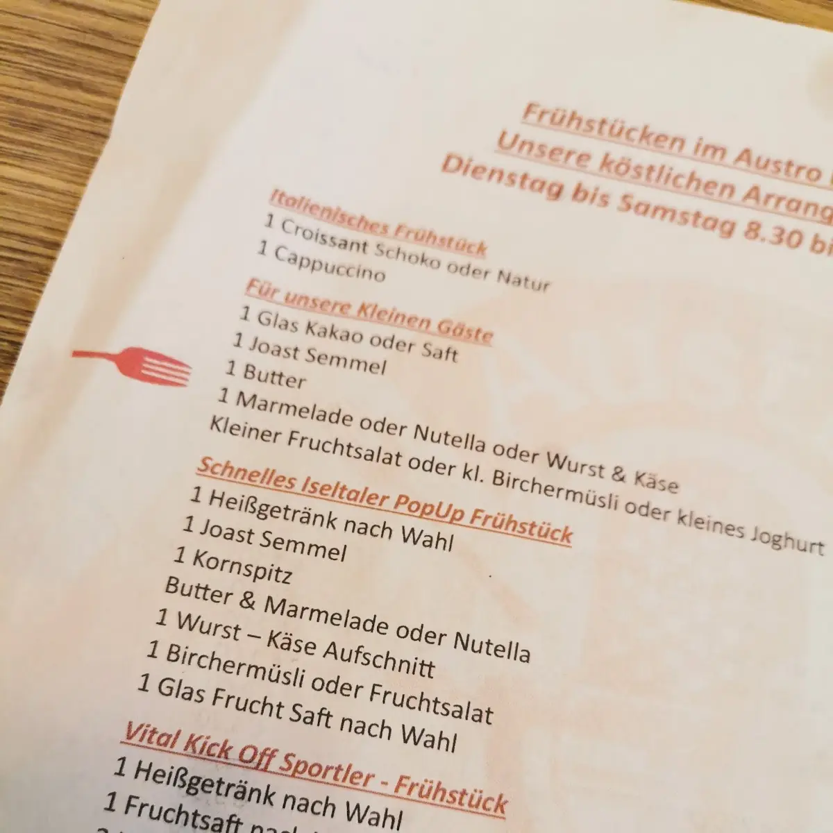 Speisekarte photo 3