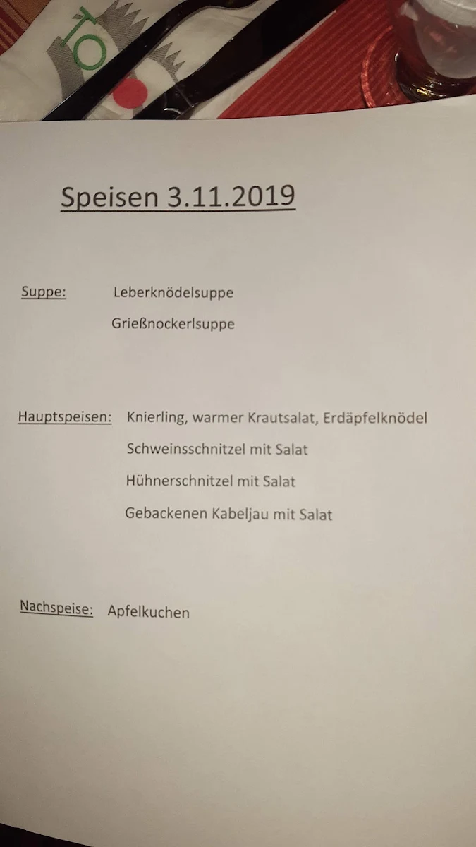 Speisekarte photo 3