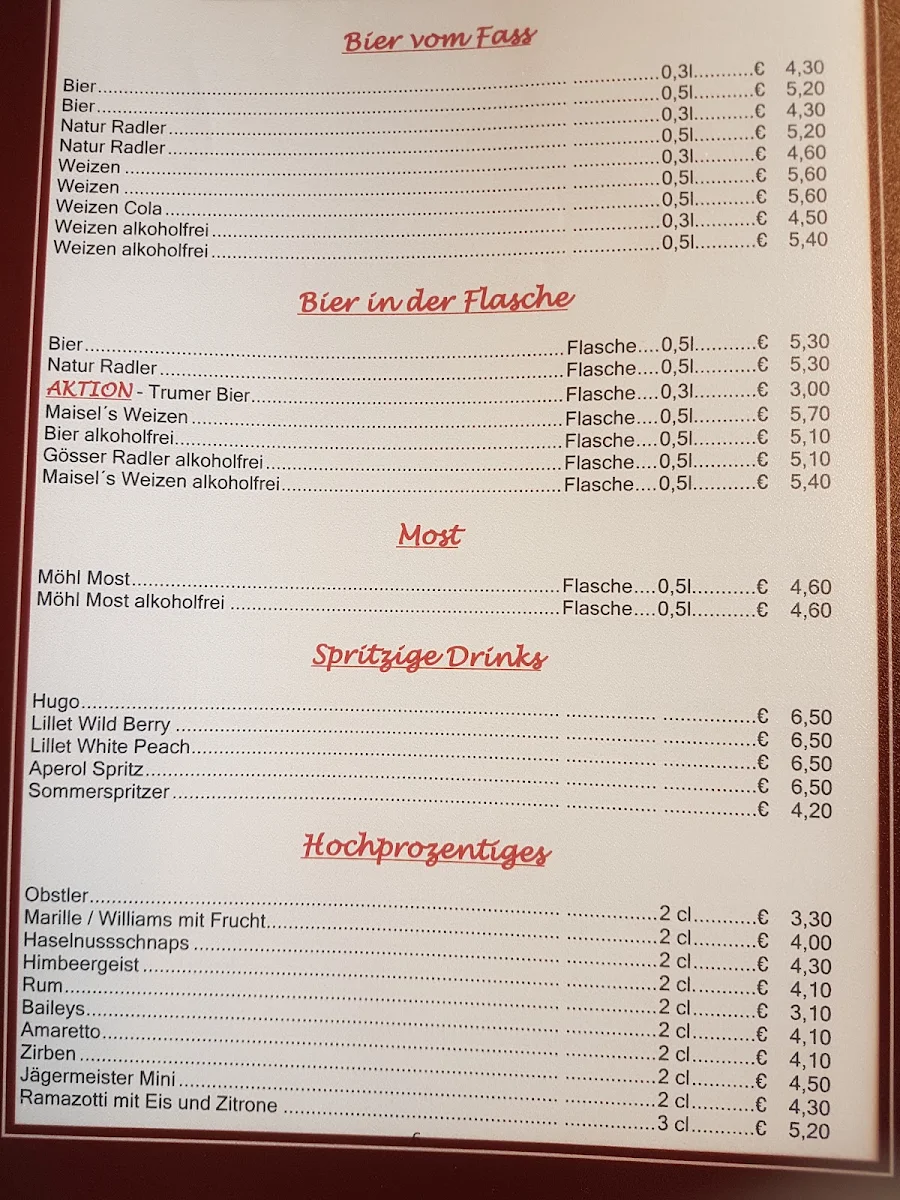 Speisekarte photo 1