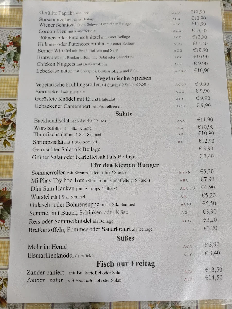 Speisekarte photo 3