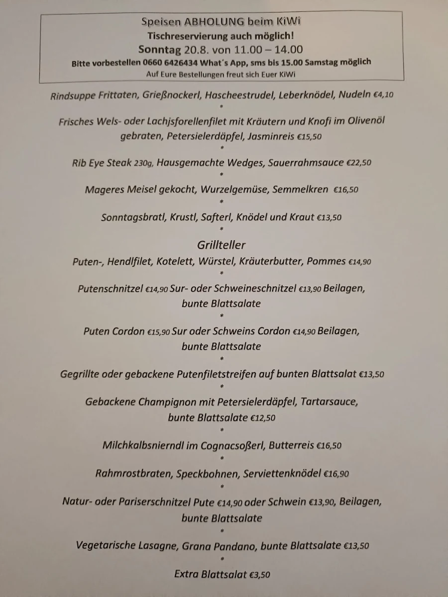 Speisekarte photo 1