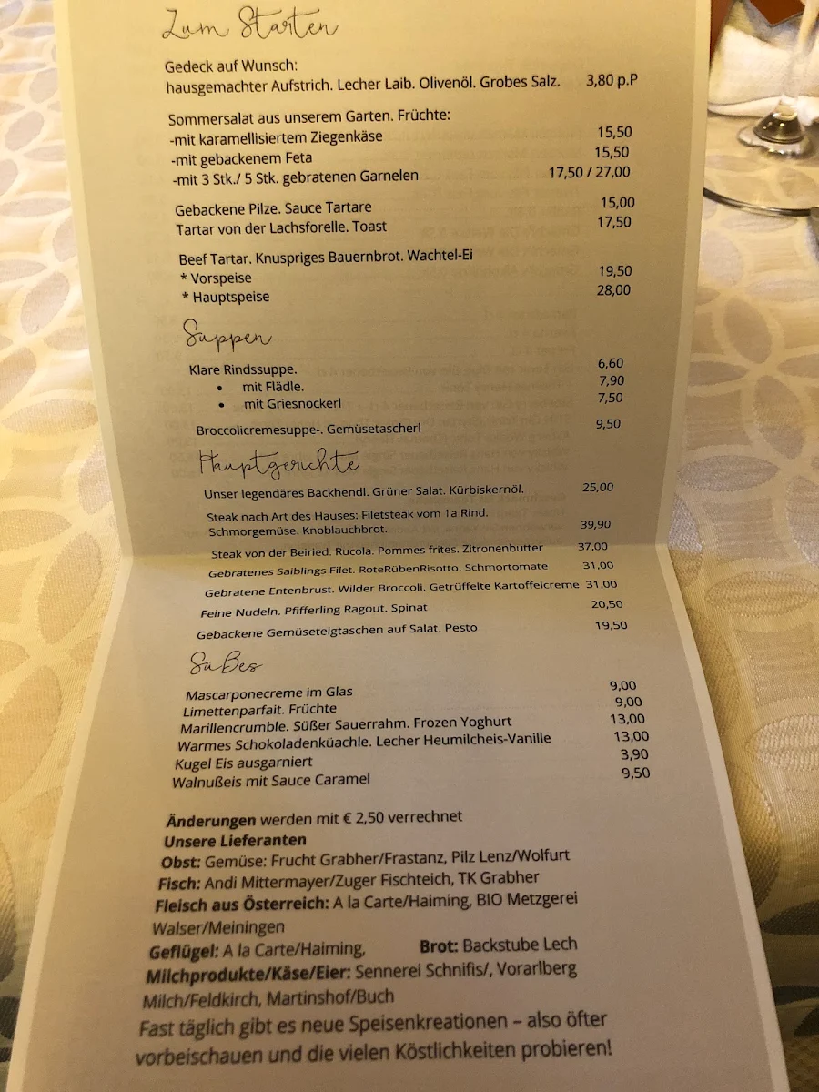 Speisekarte photo 1