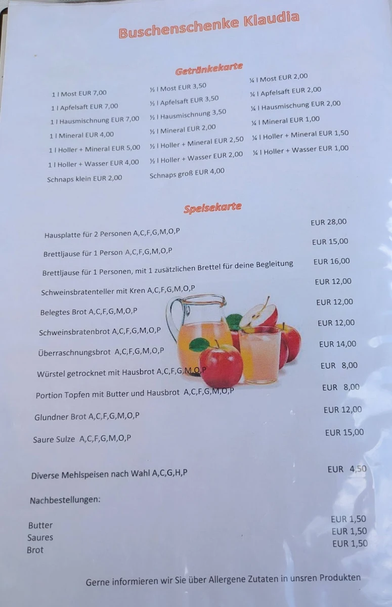 Speisekarte photo 1