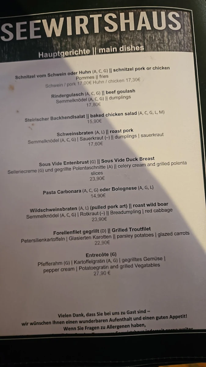 Speisekarte photo 3