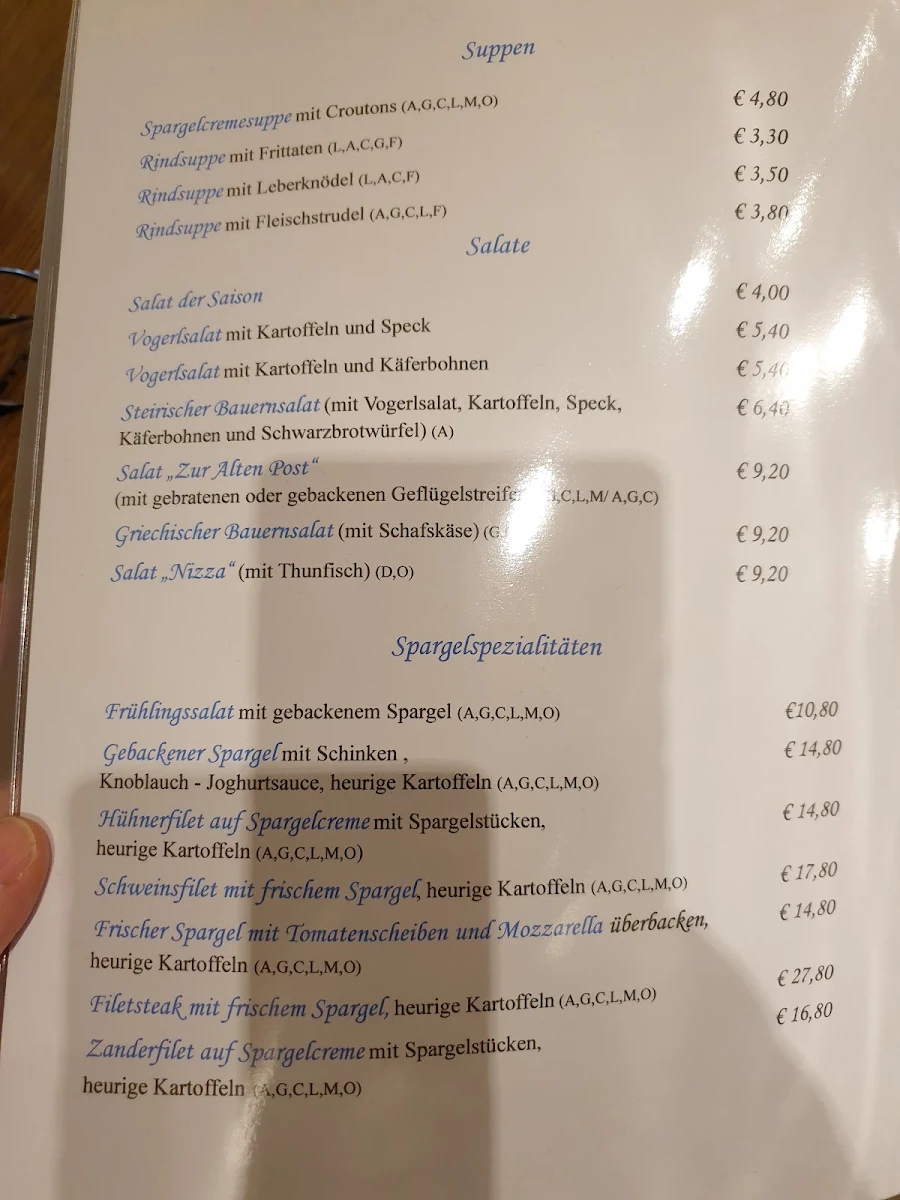 Speisekarte photo 2