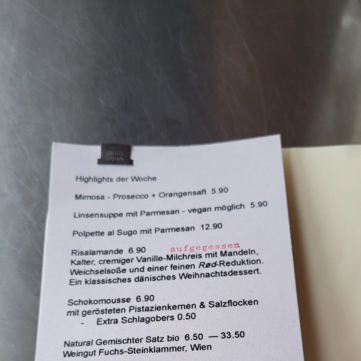 Speisekarte photo 4