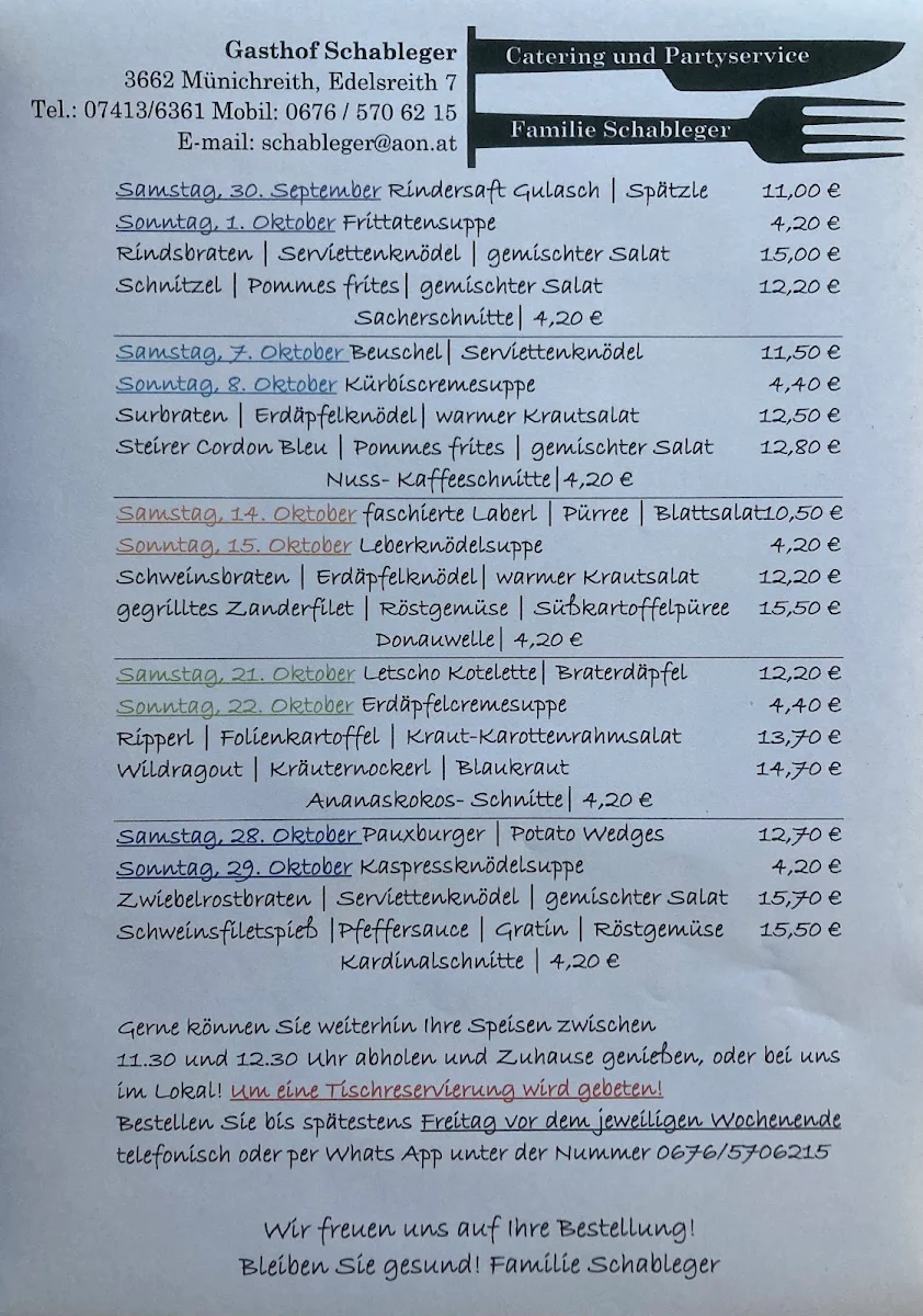 Speisekarte photo 4