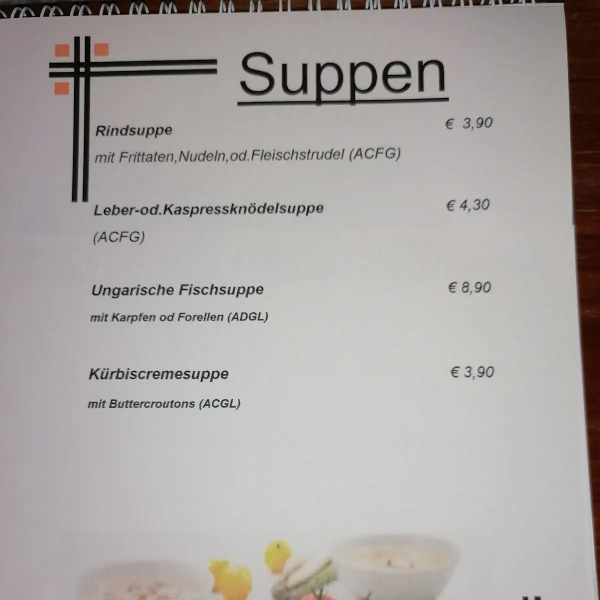Speisekarte photo 2