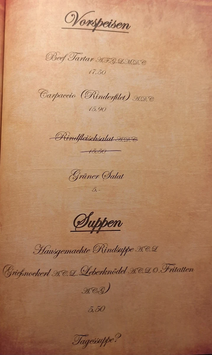 Speisekarte photo 1