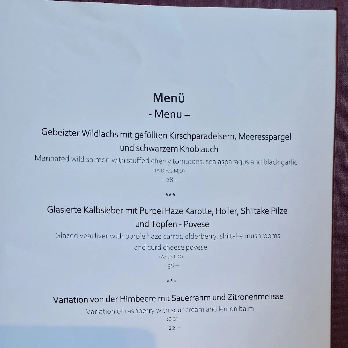 Speisekarte photo 4