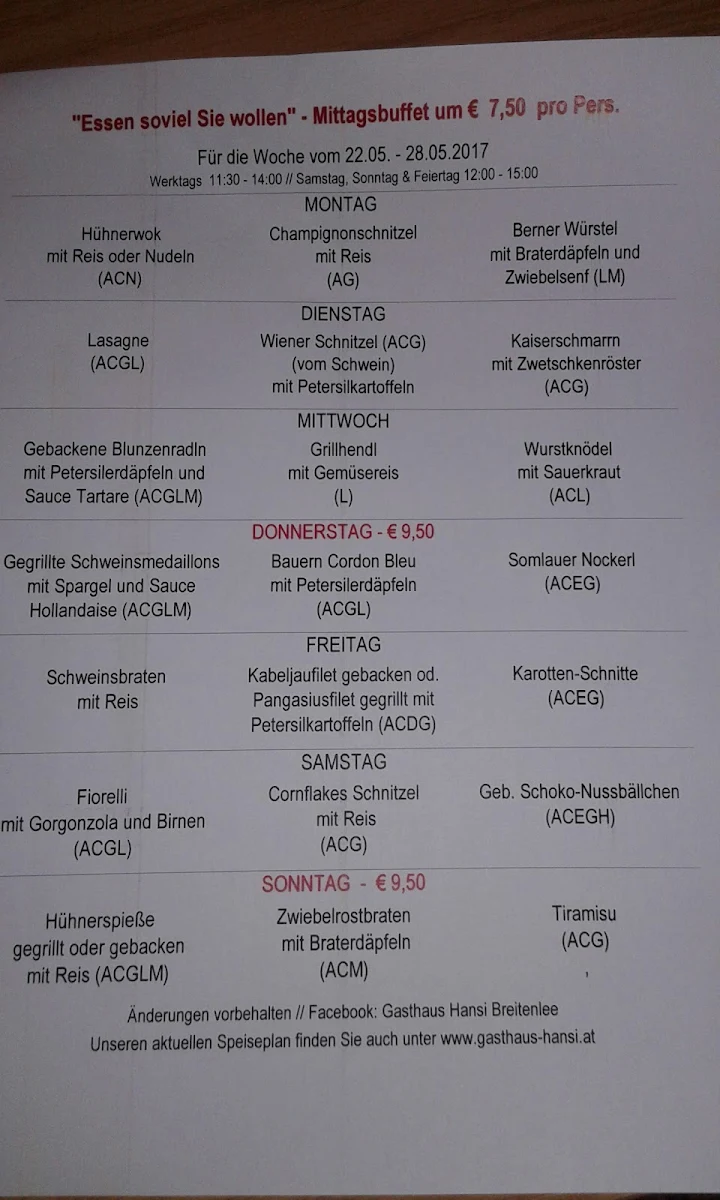Speisekarte photo 5