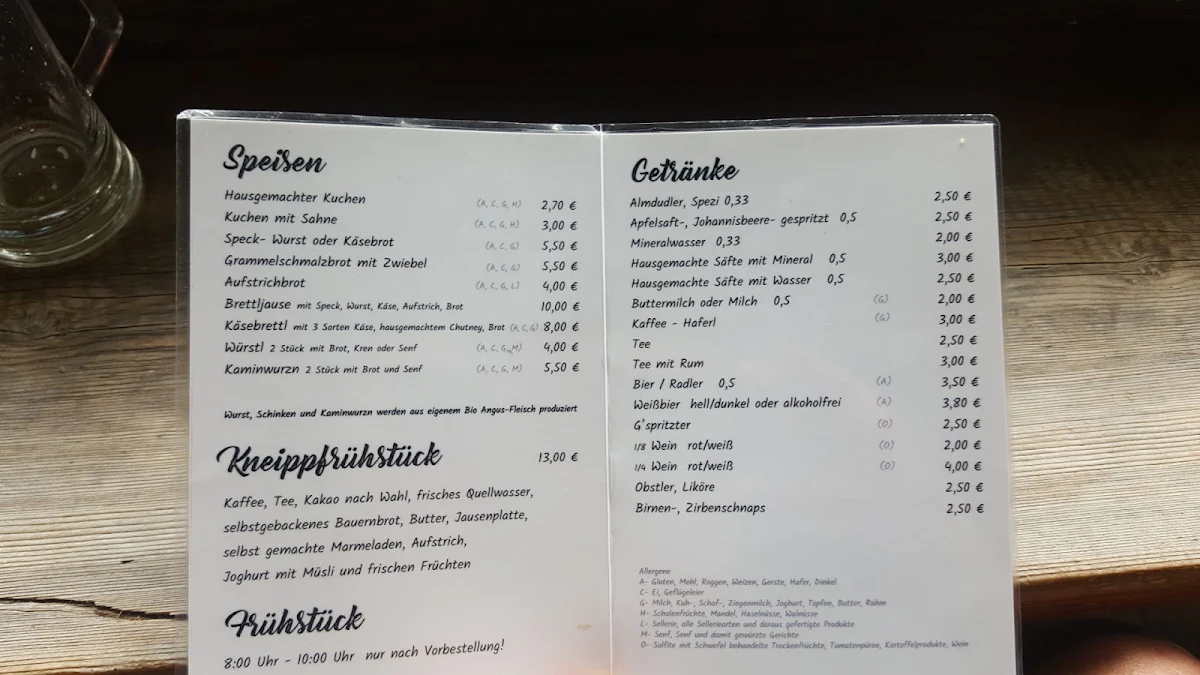 Speisekarte photo 2