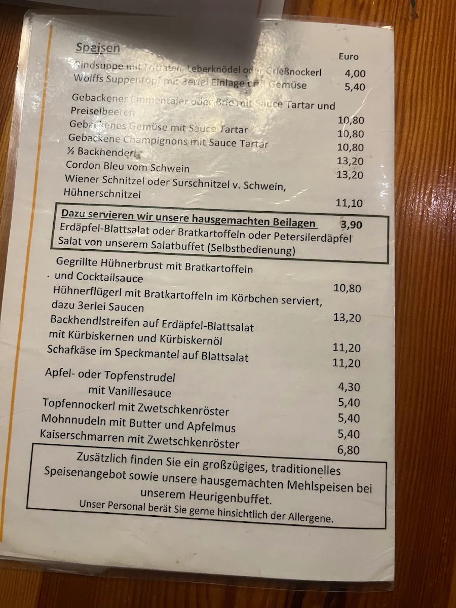 Speisekarte photo 3