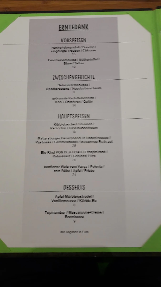 Speisekarte photo 2