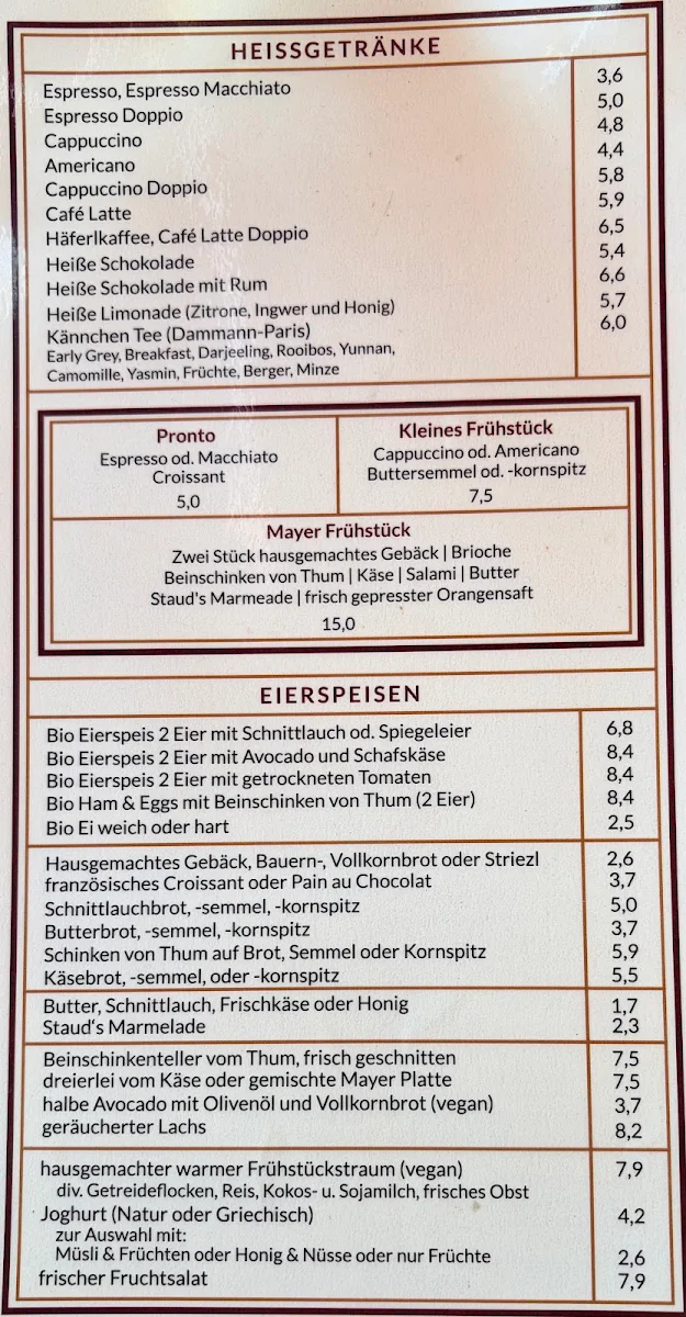 Speisekarte photo 1
