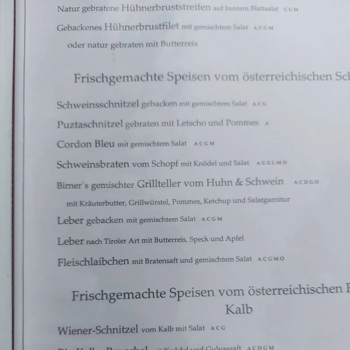 Speisekarte photo 6