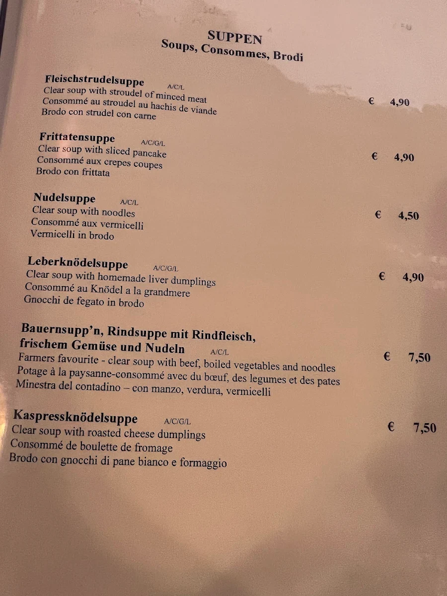Speisekarte photo 5