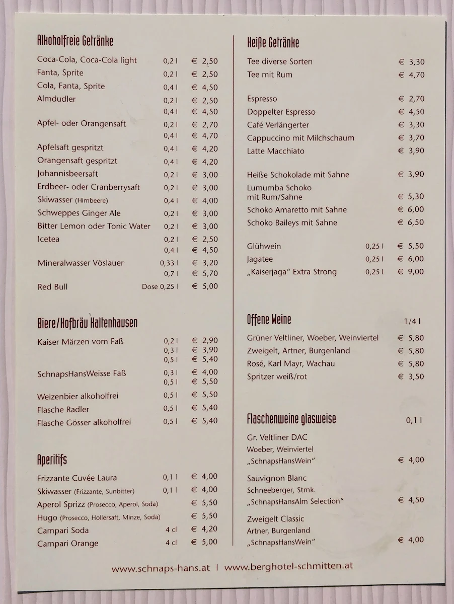 Speisekarte photo 1