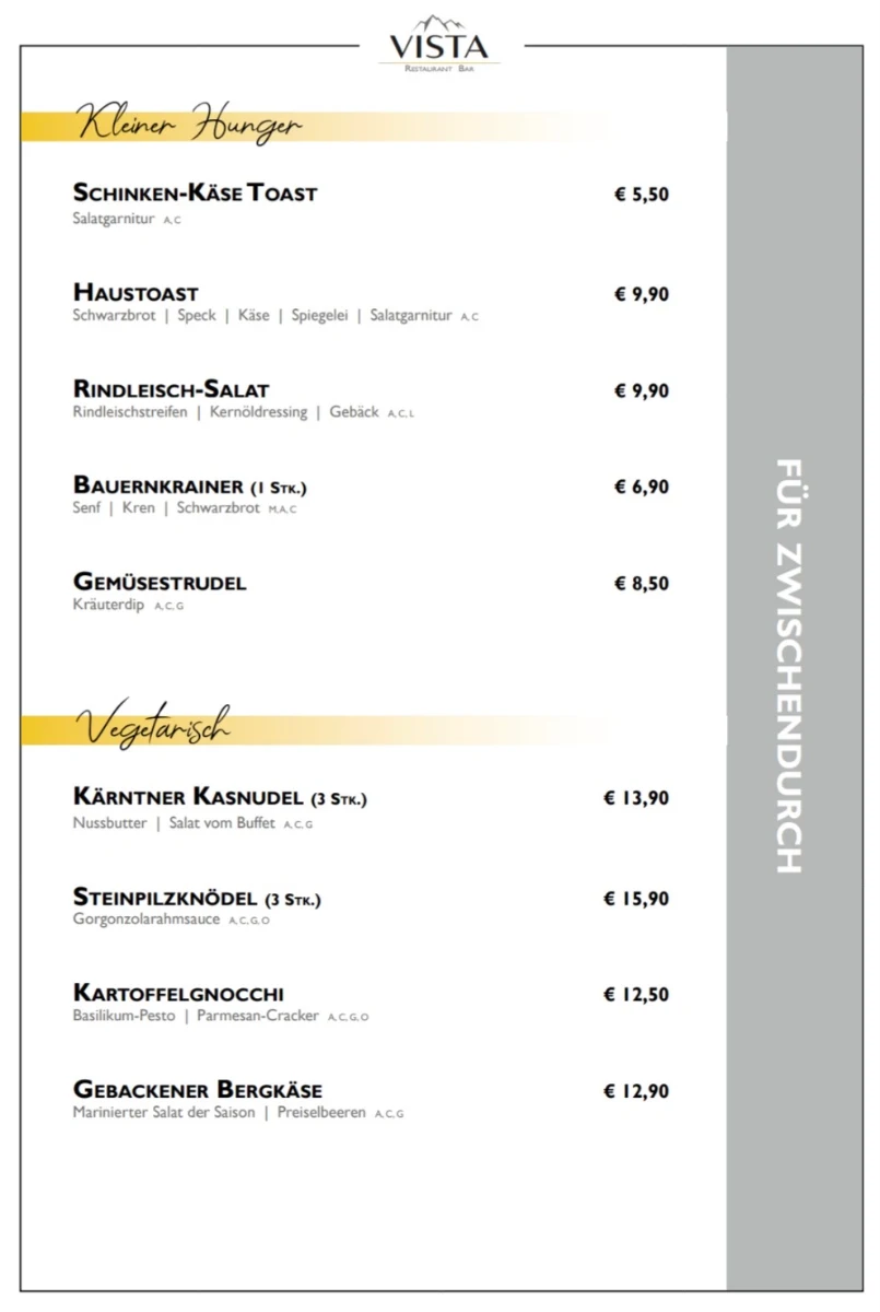 Speisekarte photo 4