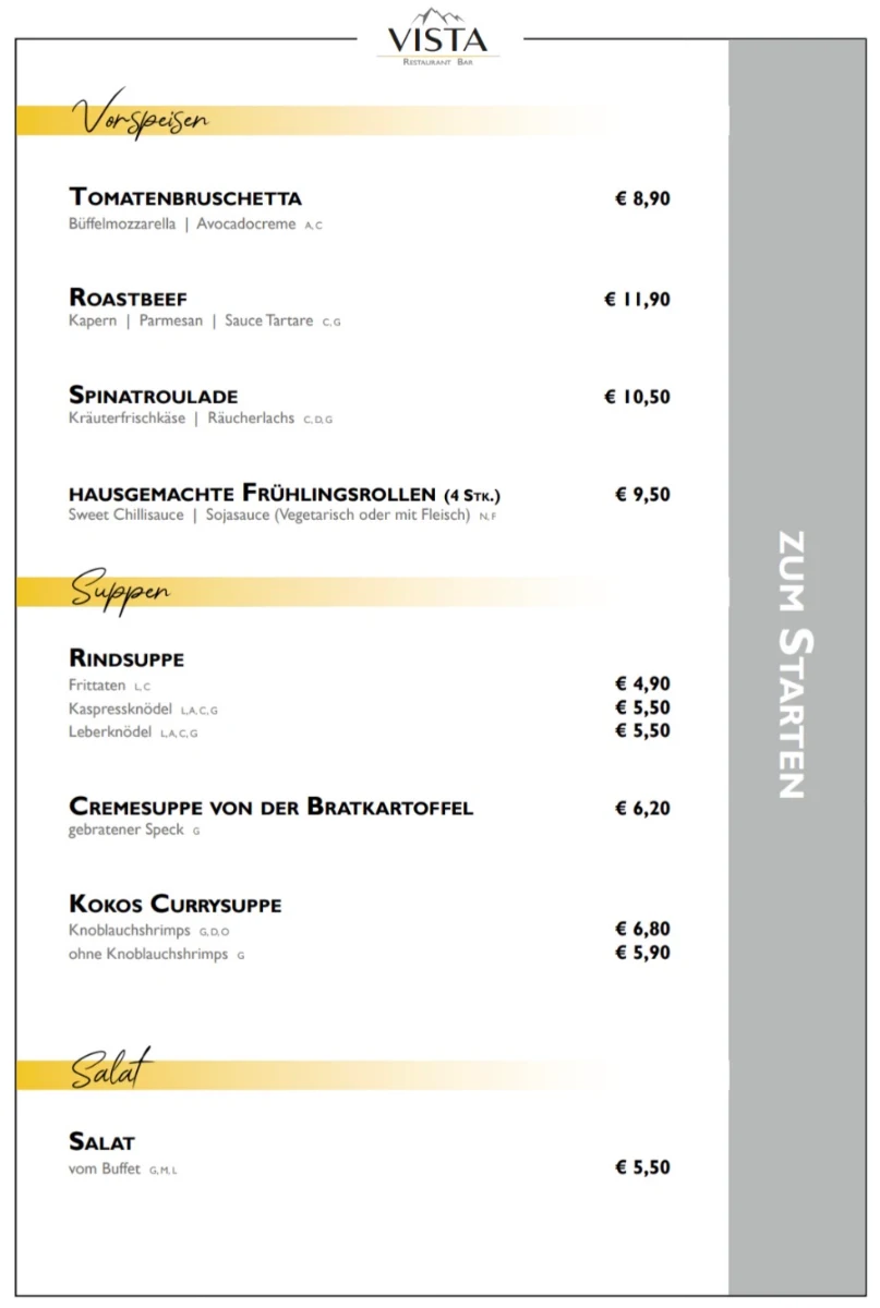 Speisekarte photo 5