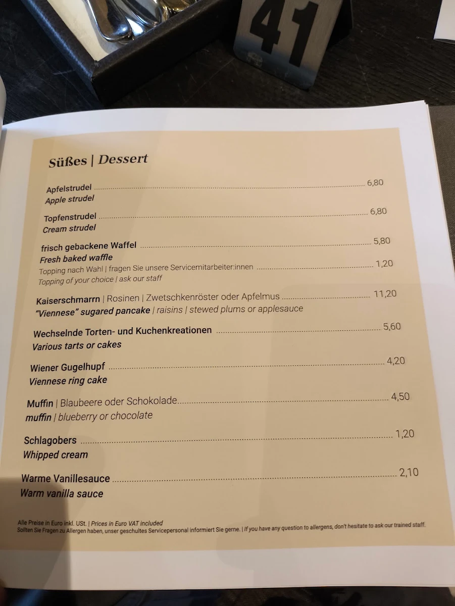 Speisekarte photo 2