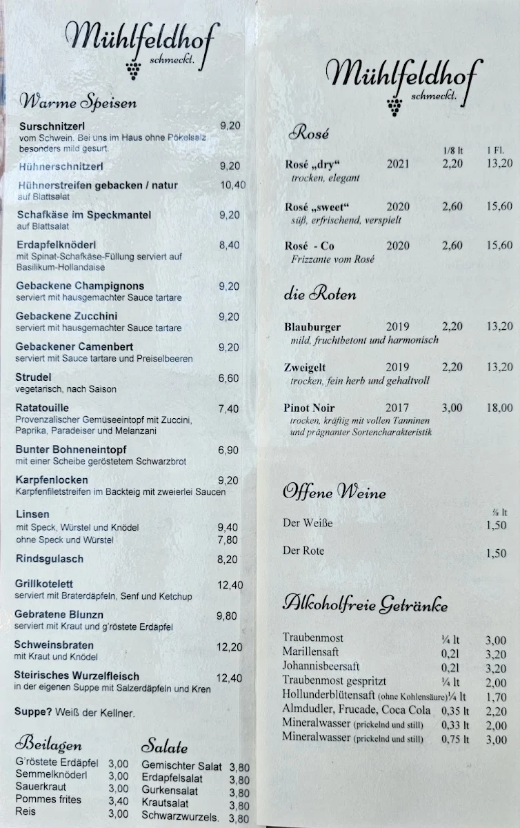 Speisekarte photo 1