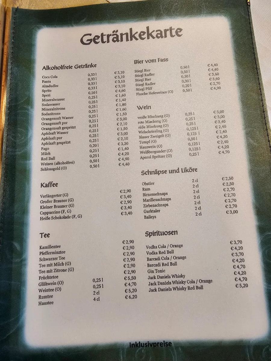 Speisekarte photo 1