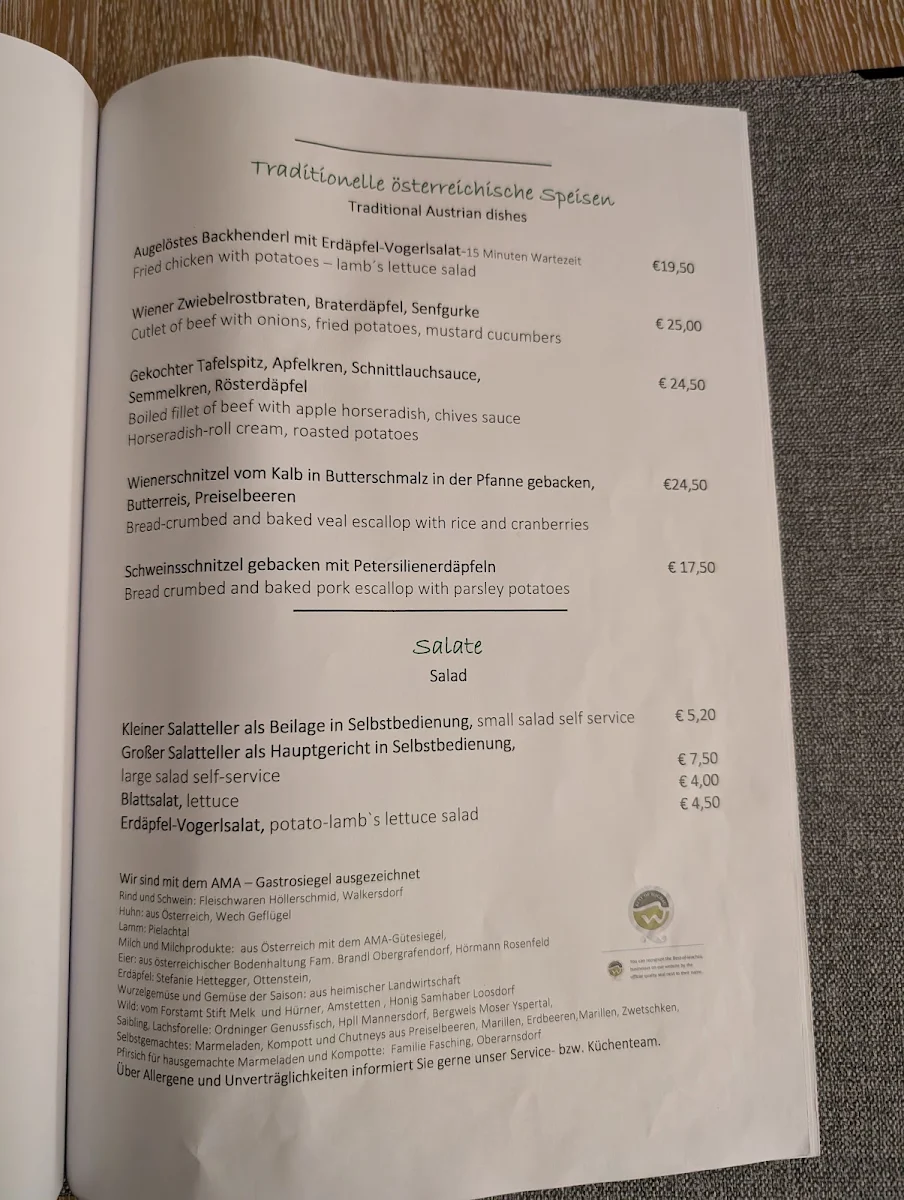 Speisekarte photo 1
