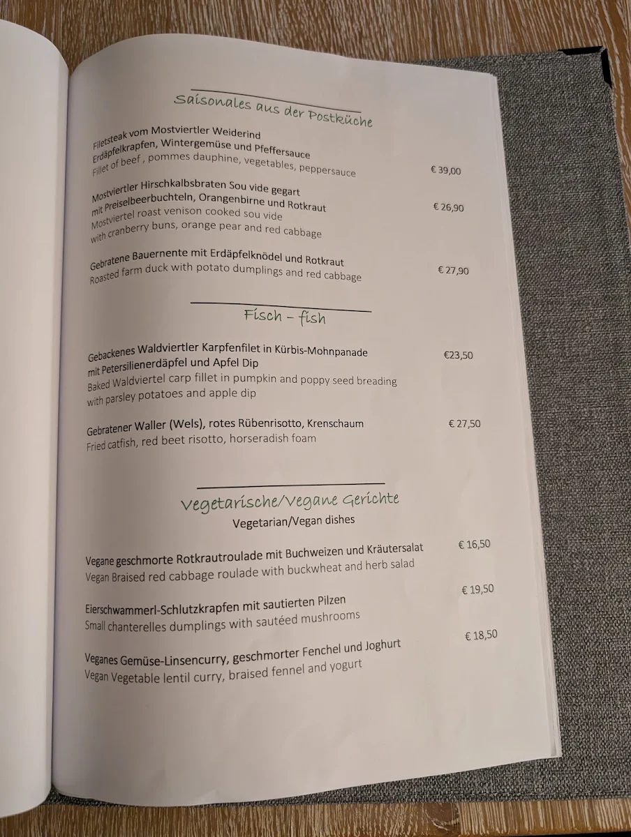 Speisekarte photo 2