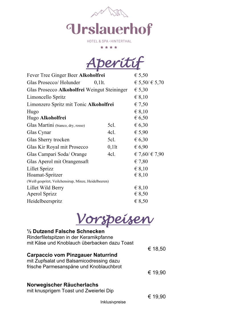 Speisekarte photo 2