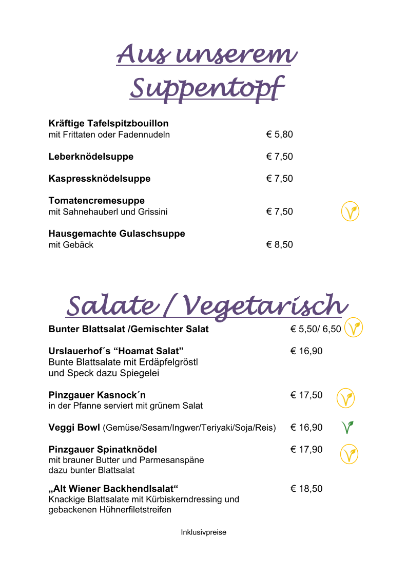 Speisekarte photo 3