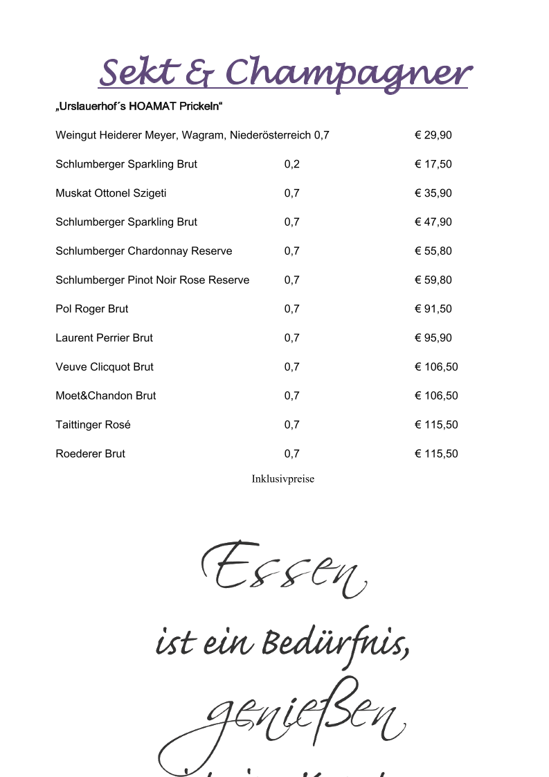 Speisekarte photo 6