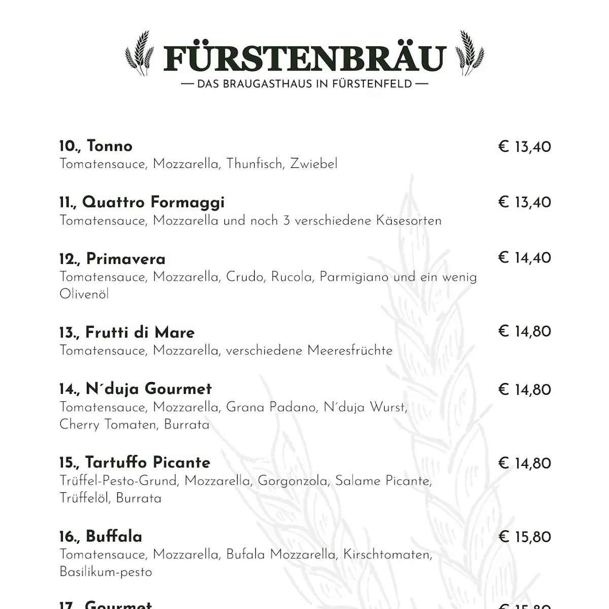 Speisekarte photo 1