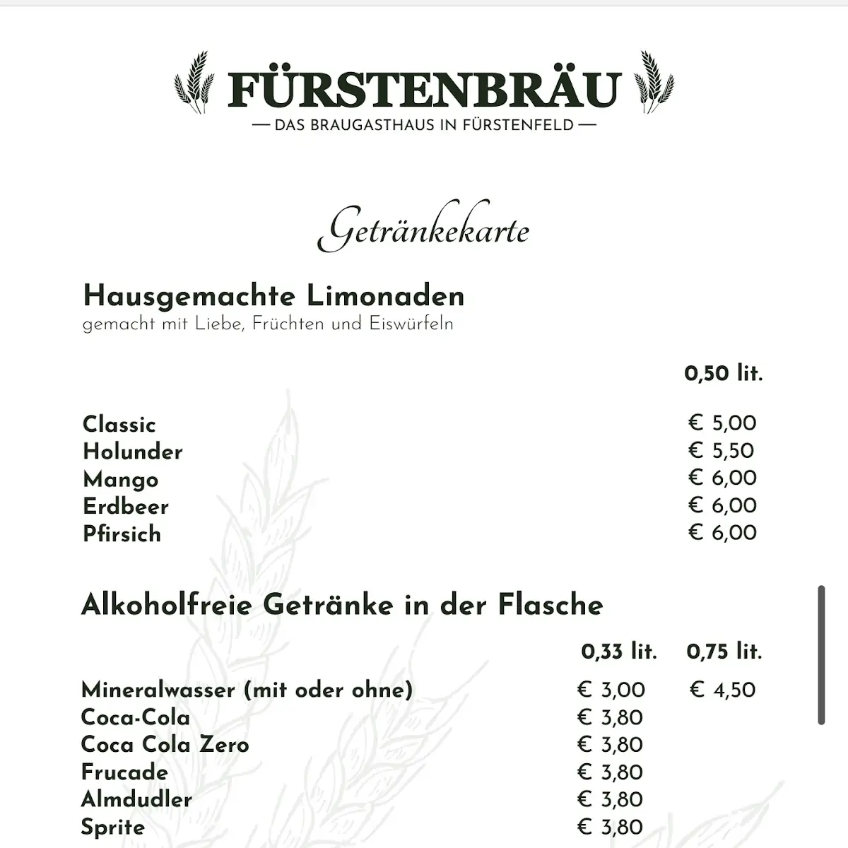 Speisekarte photo 5