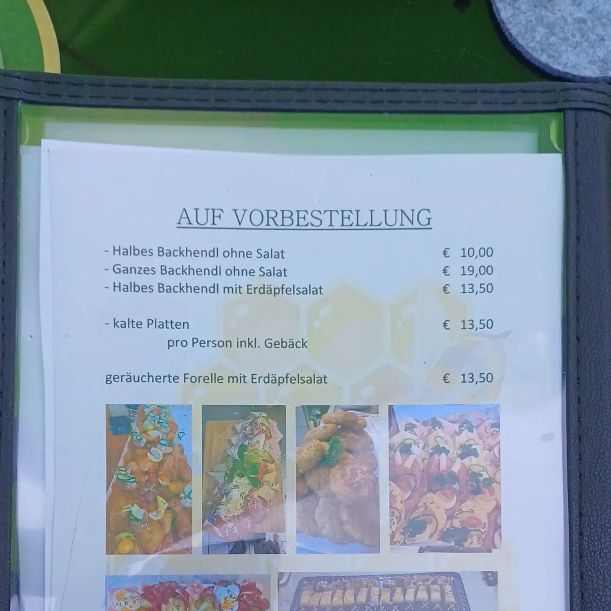 Speisekarte photo 2