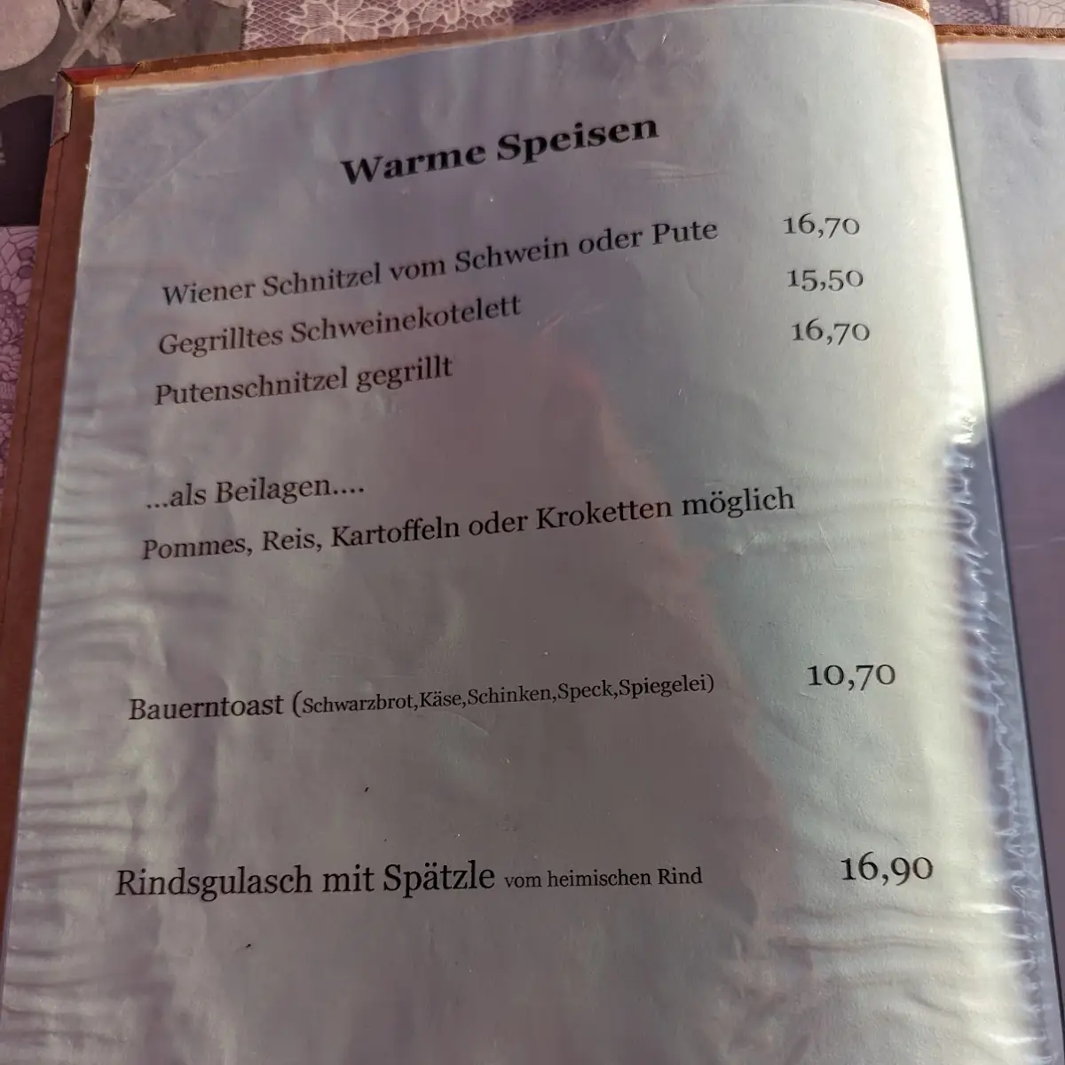Speisekarte photo 4