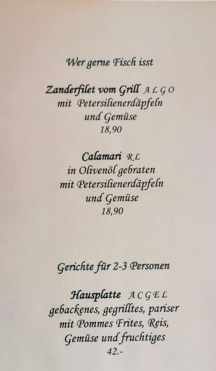 Speisekarte photo 2