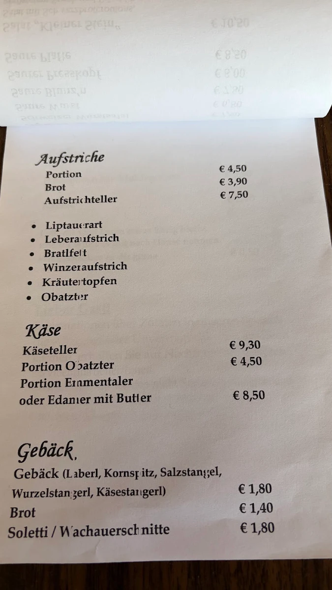 Speisekarte photo 2