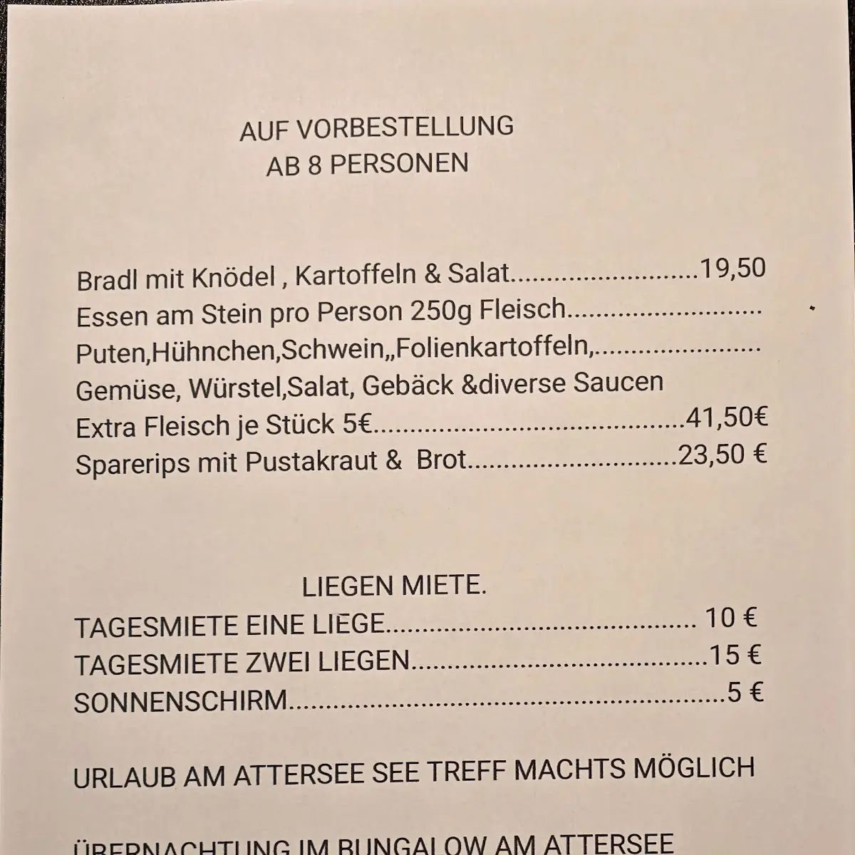 Speisekarte photo 1