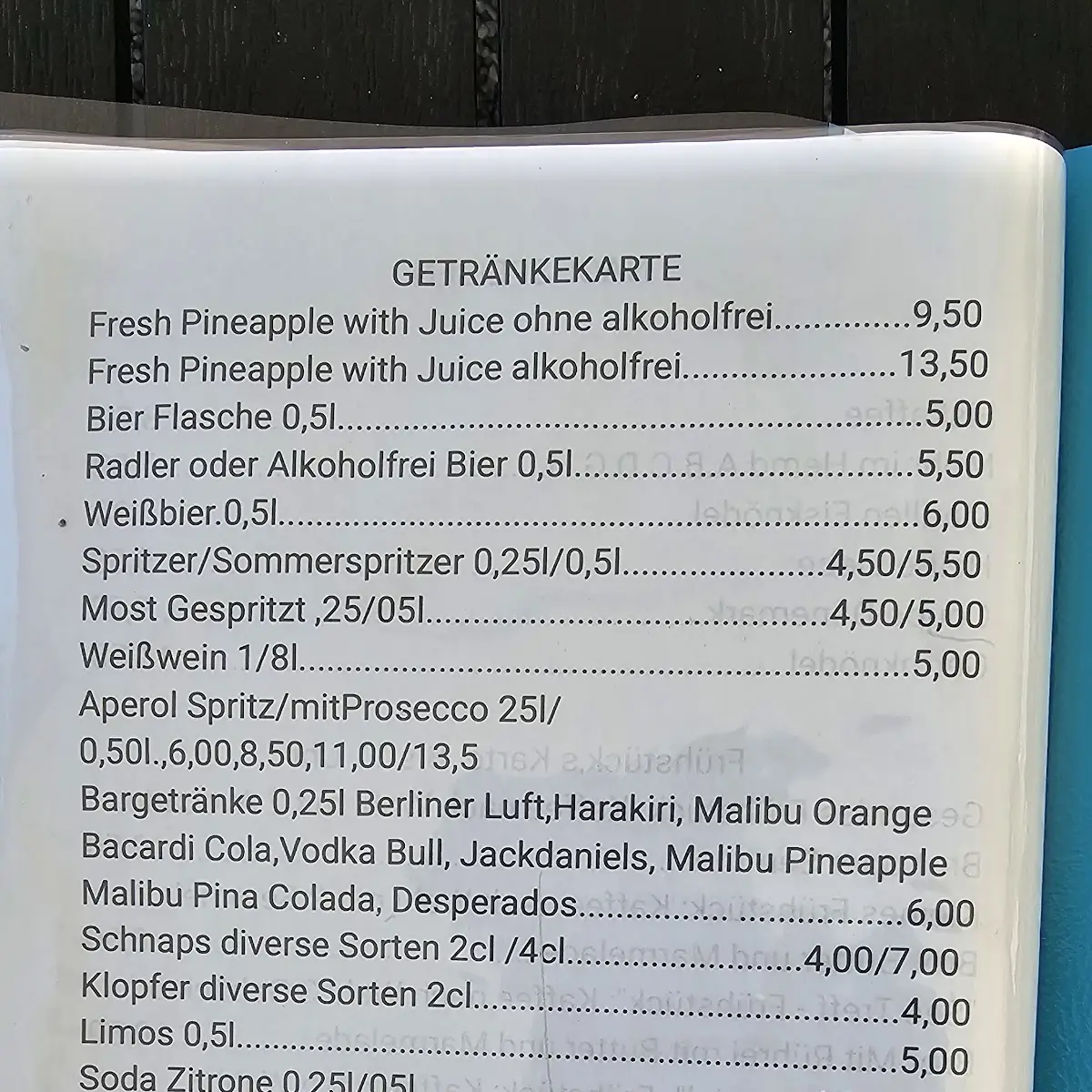 Speisekarte photo 2