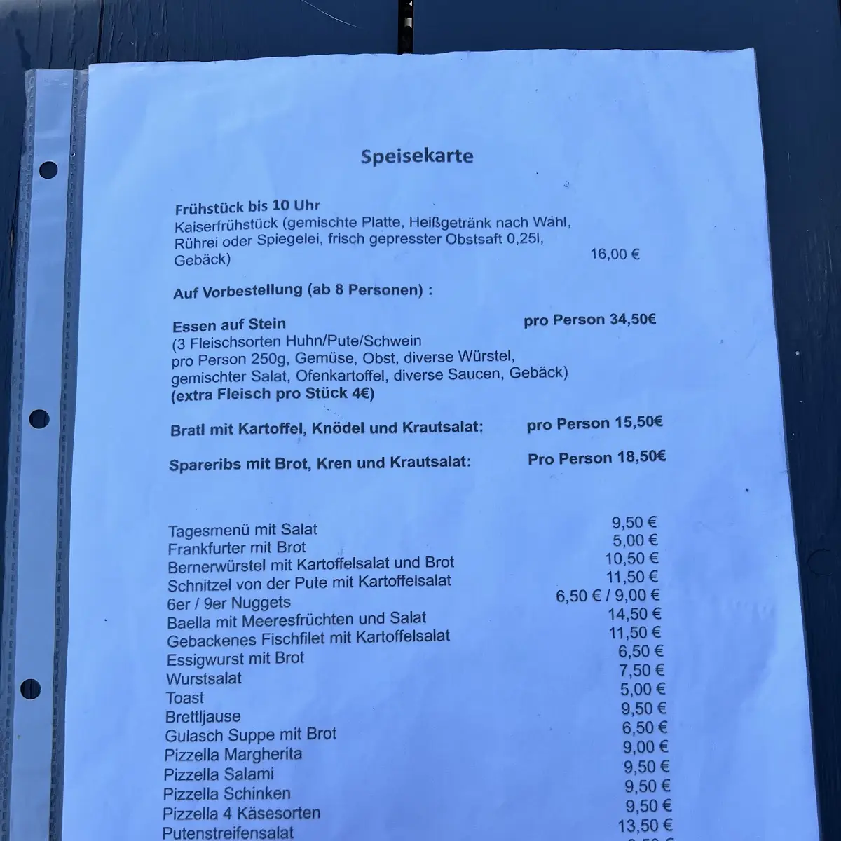 Speisekarte photo 5