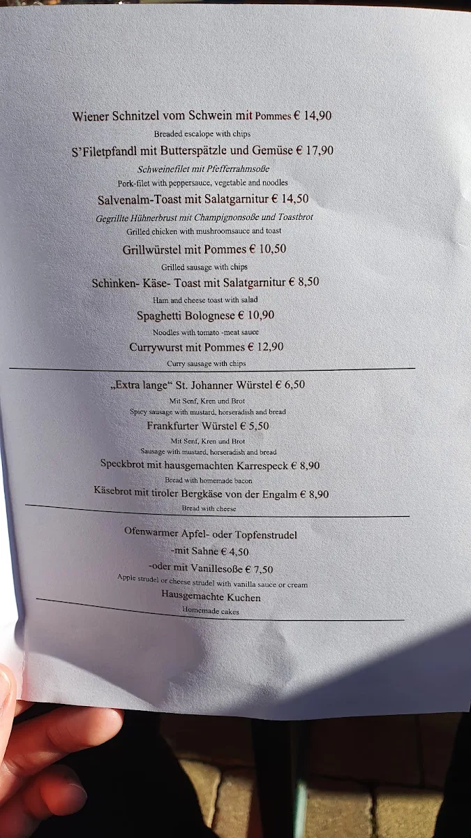 Speisekarte photo 1