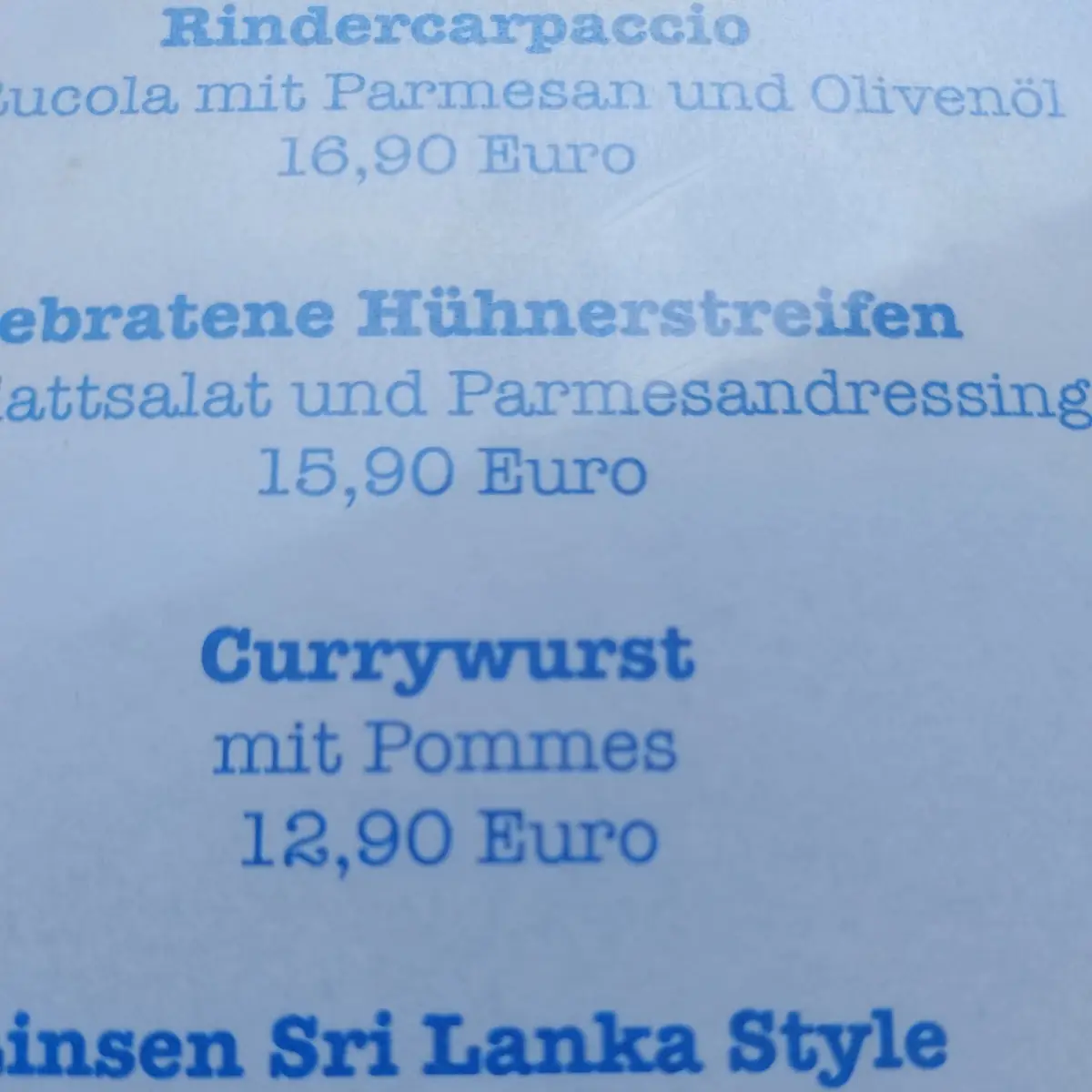 Speisekarte photo 9