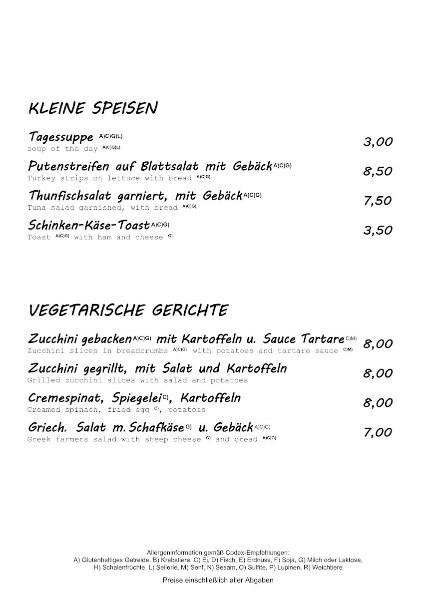 Speisekarte photo 4