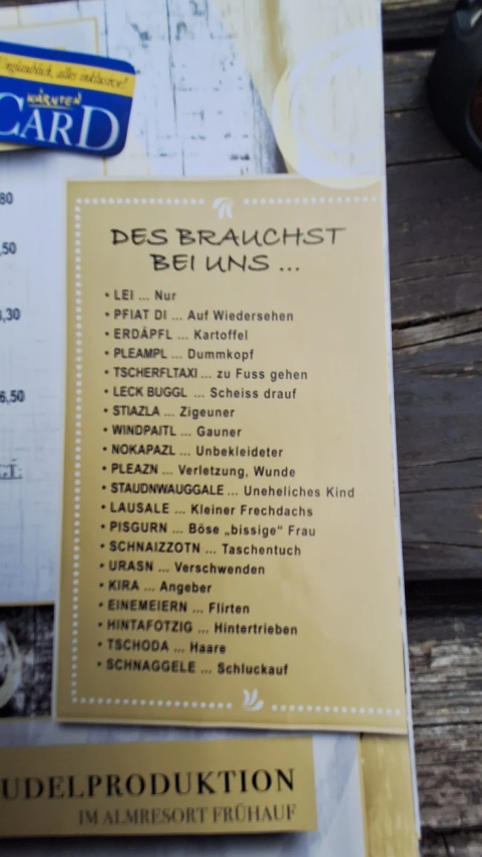 Speisekarte photo 5