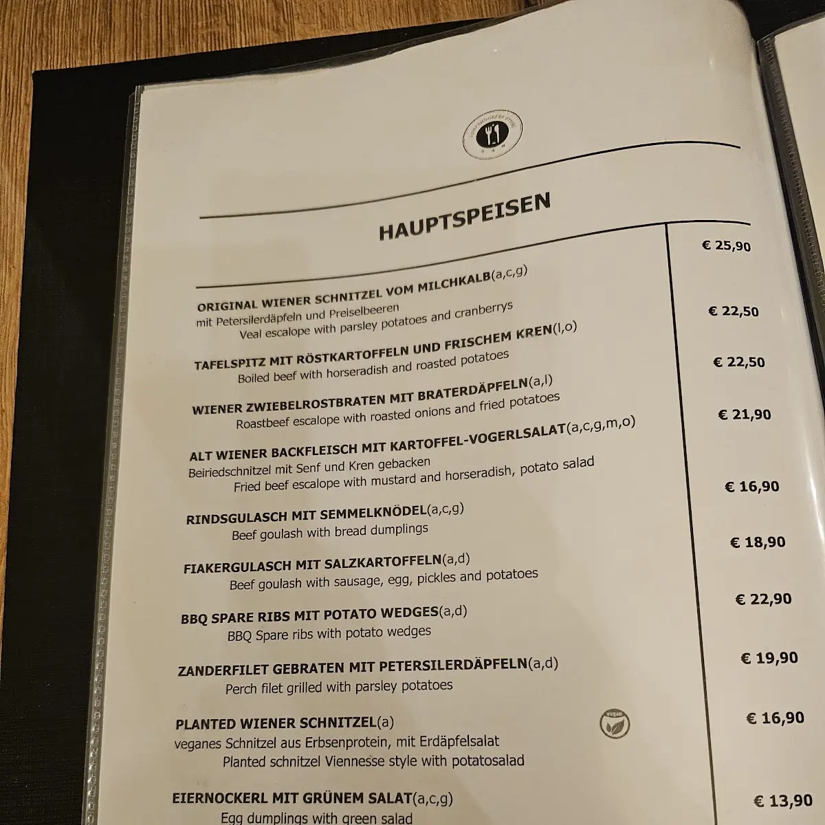 Speisekarte photo 1