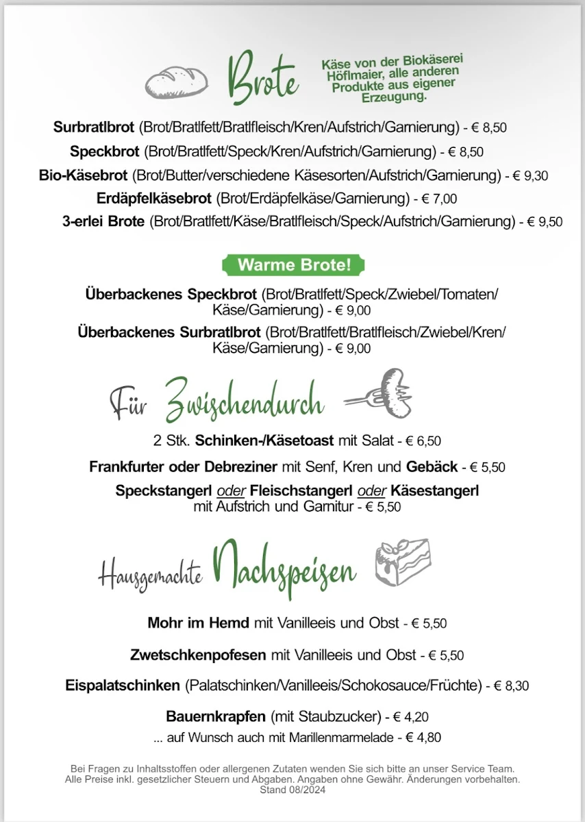 Speisekarte photo 1