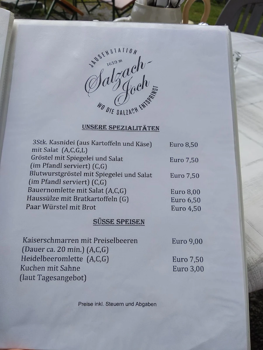 Speisekarte photo 1