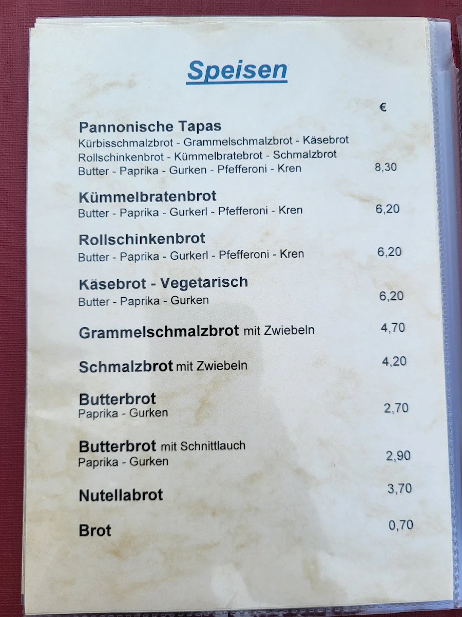 Speisekarte photo 1